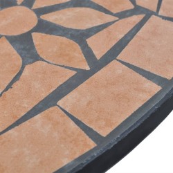 Table de bistro Terre cuite 60 cm Mosaïque 523847523847