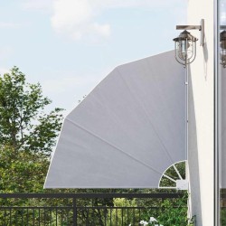 Auvent latéral pliable de balcon Gris 140x140 cm 523856523856