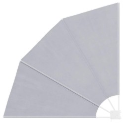 Auvent latéral pliable de balcon Gris 140x140 cm 523856523856