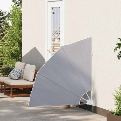 Auvent latéral pliable de balcon Gris 140x140 cm 523856523856