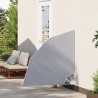Auvent latéral pliable de balcon Gris 140x140 cm 523856523856