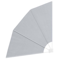 Auvent latéral pliable de balcon Gris 140x140 cm 523856523856
