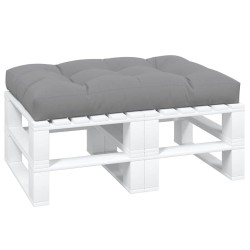 Coussin de palette 120x80x12 cm gris tissu 523861523861