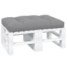 Coussin de palette 120x80x12 cm gris tissu 523861523861