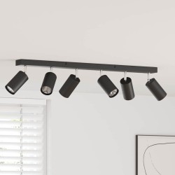 Spot de plafond avec des projecteurs Noir 73 x 6 x 16 cm Métal 523868523868