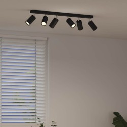 Spot de plafond avec des projecteurs Noir 73 x 6 x 16 cm Métal 523868523868