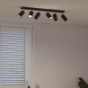 Spot de plafond avec des projecteurs Noir 73 x 6 x 16 cm Métal 523868523868