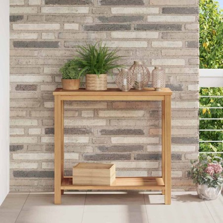 Table console Marron 80 x 35 x 75 cm Bois de teck massif 523890523890