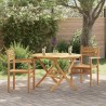 Chaise 2 pcs Marron 56 x 55 x 90,5 cm Bois de teck massif 523896523896