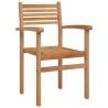Chaise 2 pcs Marron 56 x 55 x 90,5 cm Bois de teck massif 523896523896