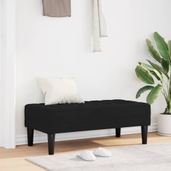 banc avec coussin Noir 113 x 57 x 39 cm Velours 523908523908