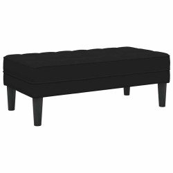 banc avec coussin Noir 113 x 57 x 39 cm Velours 523908523908