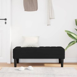 banc avec coussin Noir 113 x 57 x 39 cm Velours 523908523908