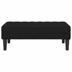 banc avec coussin Noir 113 x 57 x 39 cm Velours 523908523908