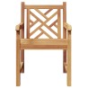 Chaise de jardin 2 pcs 60 x 58 x 90 cm Bois de teck massif 523910523910