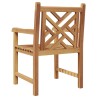 Chaise de jardin 2 pcs 60 x 58 x 90 cm Bois de teck massif 523910523910