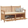 Banc de jardin avec porte 150 x 60 x 90 cm Bois de teck massif 523911523911