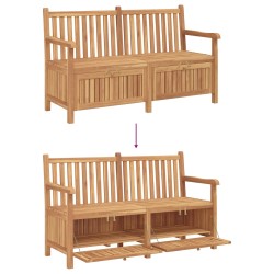 Banc de jardin avec porte 150 x 60 x 90 cm Bois de teck massif 523911523911
