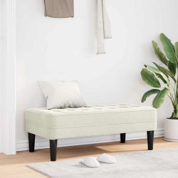 banc avec coussin Crème 113 x 57 x 39 cm Velours 523912523912