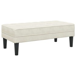 banc avec coussin Crème 113 x 57 x 39 cm Velours 523912523912
