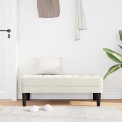 banc avec coussin Crème 113 x 57 x 39 cm Velours 523912523912