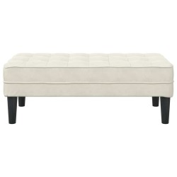 banc avec coussin Crème 113 x 57 x 39 cm Velours 523912523912