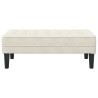 banc avec coussin Crème 113 x 57 x 39 cm Velours 523912523912