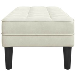 banc avec coussin Crème 113 x 57 x 39 cm Velours 523912523912