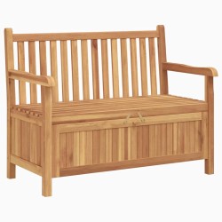 Banc de jardin avec porte 114 x 60 x 90 cm Bois de teck massif 523913523913