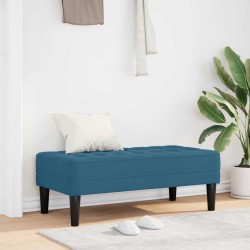 banc avec coussin Bleu 113 x 57 x 39 cm Velours 523916523916