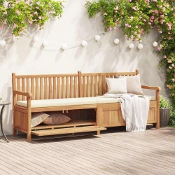Banc de jardin avec porte 228 x 60 x 90 cm Bois de teck massif 523919523919