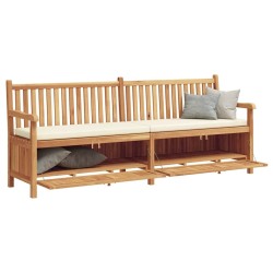 Banc de jardin avec porte 228 x 60 x 90 cm Bois de teck massif 523919523919