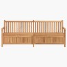 Banc de jardin avec porte 228 x 60 x 90 cm Bois de teck massif 523919523919