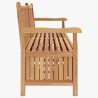 Banc de jardin avec porte 228 x 60 x 90 cm Bois de teck massif 523919523919