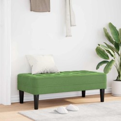 banc avec coussin Vert clair 113 x 57 x 39 cm Velours 523921523921