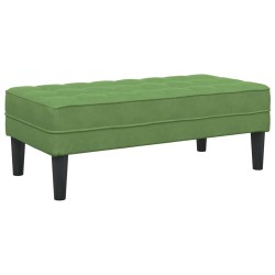 banc avec coussin Vert clair 113 x 57 x 39 cm Velours 523921523921