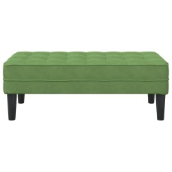 banc avec coussin Vert clair 113 x 57 x 39 cm Velours 523921523921