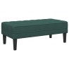 banc avec coussin Vert foncé 113 x 57 x 39 cm Velours 523923523923