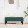 banc avec coussin Vert foncé 113 x 57 x 39 cm Velours 523923523923