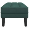 banc avec coussin Vert foncé 113 x 57 x 39 cm Velours 523923523923