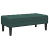 banc avec coussin Vert foncé 113 x 57 x 39 cm Velours 523923523923