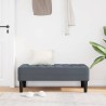 banc avec coussin Gris foncé 113 x 57 x 39 cm Velours 523924523924