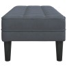 banc avec coussin Gris foncé 113 x 57 x 39 cm Velours 523924523924
