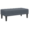 banc avec coussin Gris foncé 113 x 57 x 39 cm Velours 523924523924