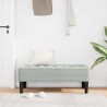 banc avec coussin Gris clair 113 x 57 x 39 cm Velours 523925523925