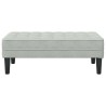 banc avec coussin Gris clair 113 x 57 x 39 cm Velours 523925523925
