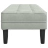 banc avec coussin Gris clair 113 x 57 x 39 cm Velours 523925523925