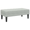 banc avec coussin Gris clair 113 x 57 x 39 cm Velours 523925523925