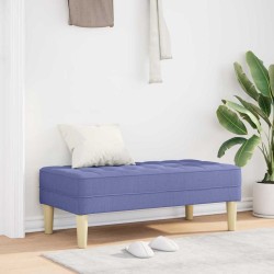 banc avec coussin Bleu denim 113 x 57 x 39 cm tissu 523926523926