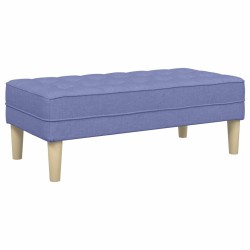 banc avec coussin Bleu denim 113 x 57 x 39 cm tissu 523926523926